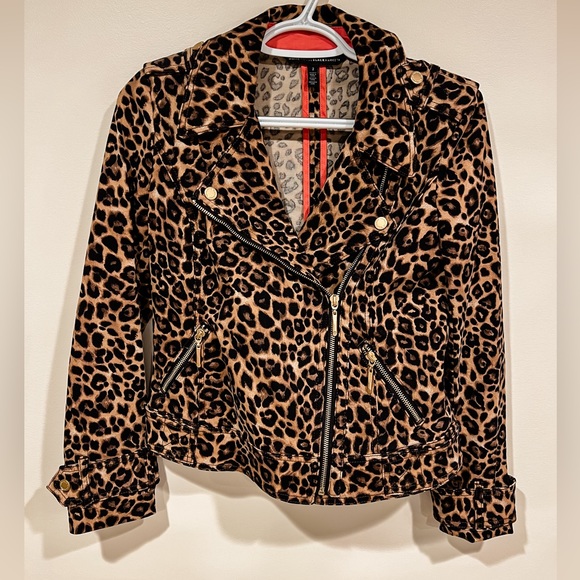 White House Black Market Leopard Jacket - Picture 1 of 2